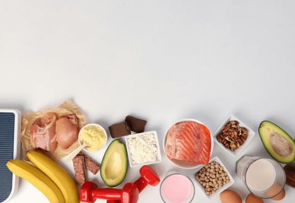 Ilustração do metabolismo energético e macronutrientes na nutrição esportiva